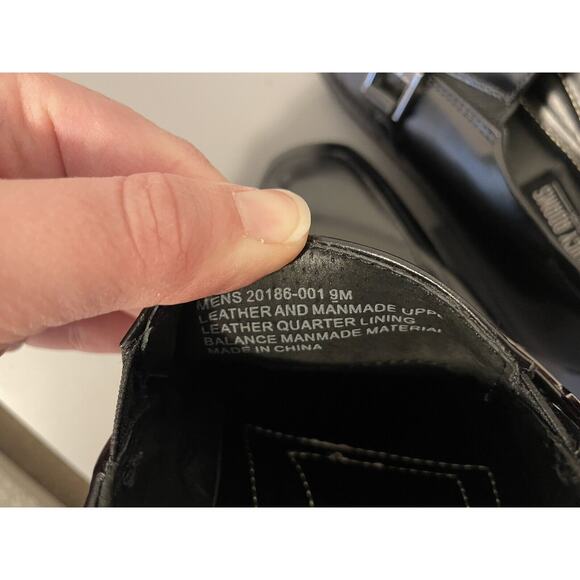 Stacy Adams Abram Size 9 Mens Black Slip Resistant Slip On Dress Shoes 20186-001 - Picture 8 of 8